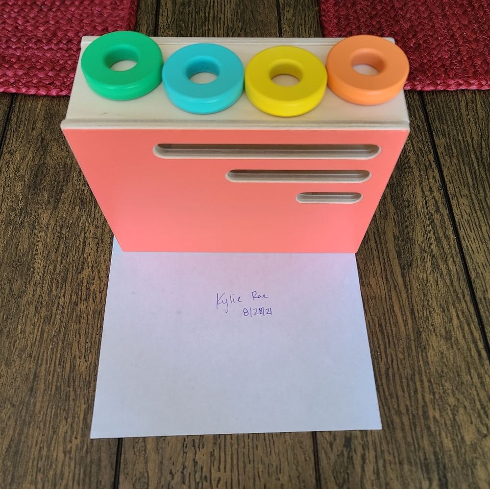 Lovevery count and slide ring chute